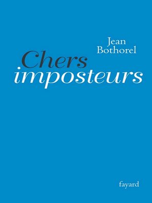 cover image of Chers imposteurs